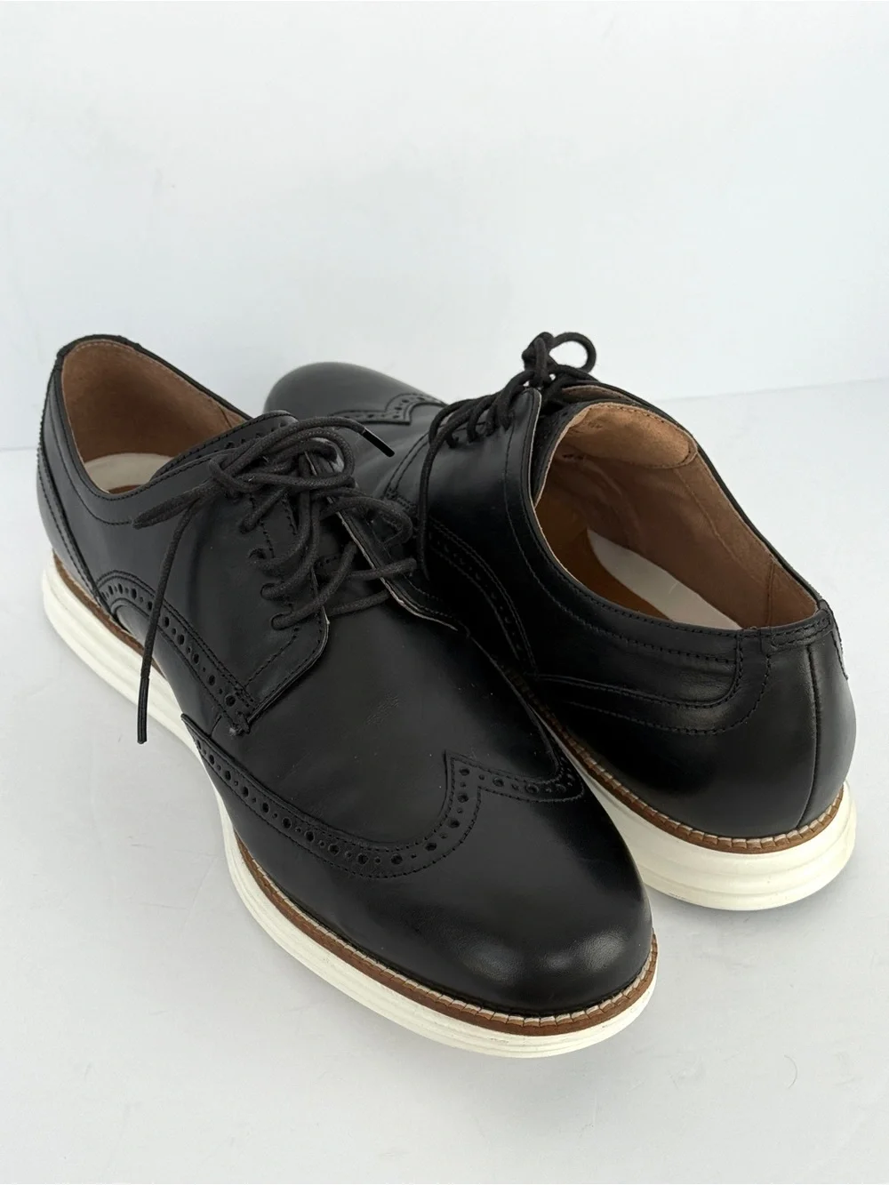 Cole Haan Men's ØriginalGrand Wingtip Oxford Shoes Black Size 11.5M